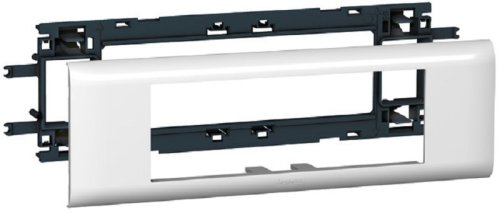 Суппорт с рамкой Legrand Mosaic 6 мод. для кабель-канала DLP с крышкой 65мм белый фото Суппорт с рамкой Legrand Mosaic 6 мод. для кабель-канала DLP с крышкой 65мм белый картинка